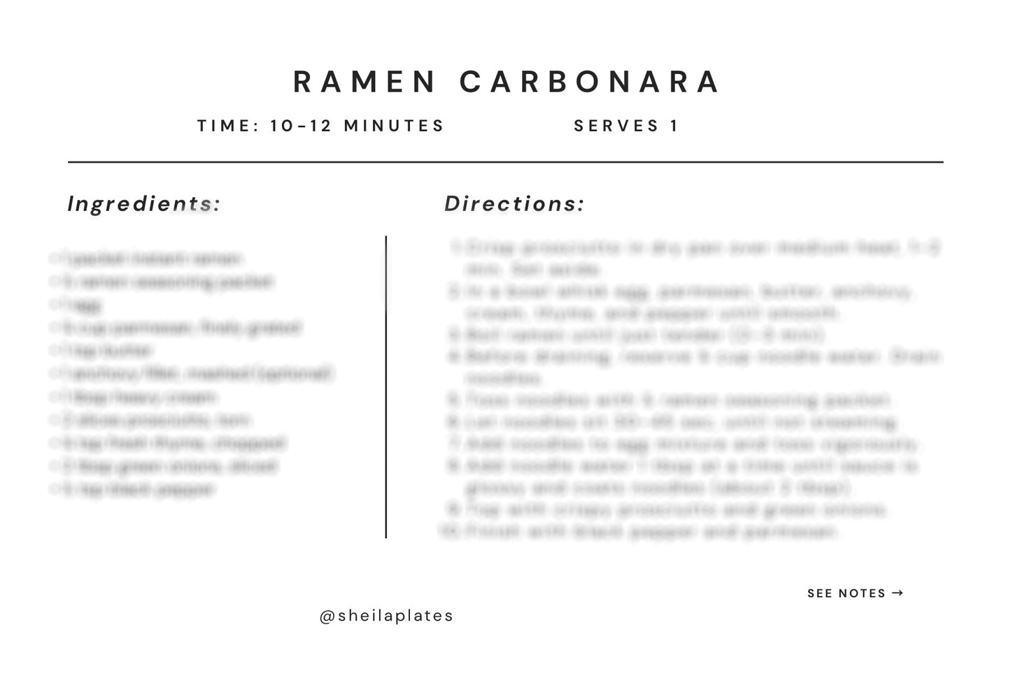 Ramen Carbonara